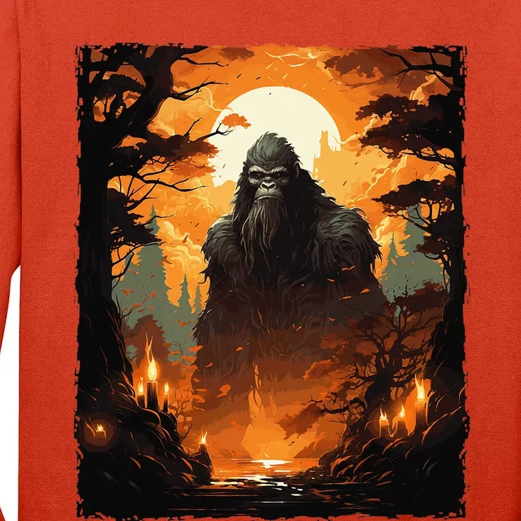 Bigfoot Sasquatch Lovers Tall Long Sleeve T-Shirt