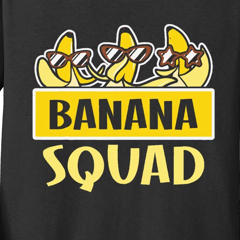 Banana Squad LetS Go Bananas Kids Long Sleeve Shirt