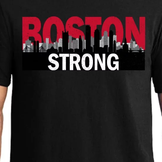 Boston Strong Longsleeve Boston City Tee Pajama Set