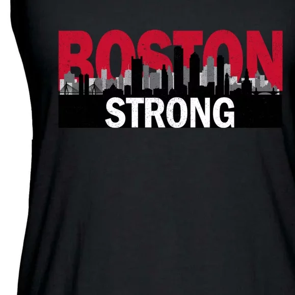 Boston Strong Longsleeve Boston City Tee Ladies Essential Flowy Tank