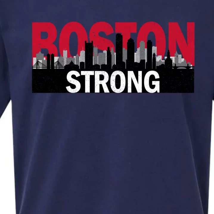 Boston Strong Longsleeve Boston City Tee Sueded Cloud Jersey T-Shirt