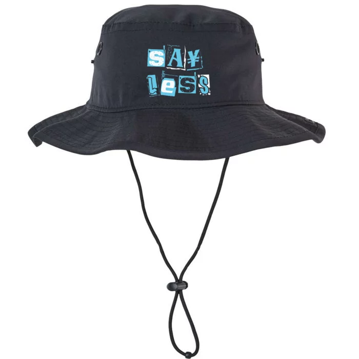 Blue Say Less Blue Color Graphic Legacy Cool Fit Booney Bucket Hat