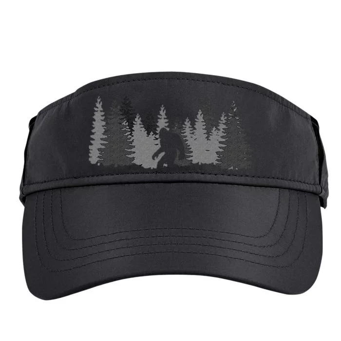 Bigfoot Sasquatch Lovers Bigfoot Believers Camping Adult Drive Performance Visor