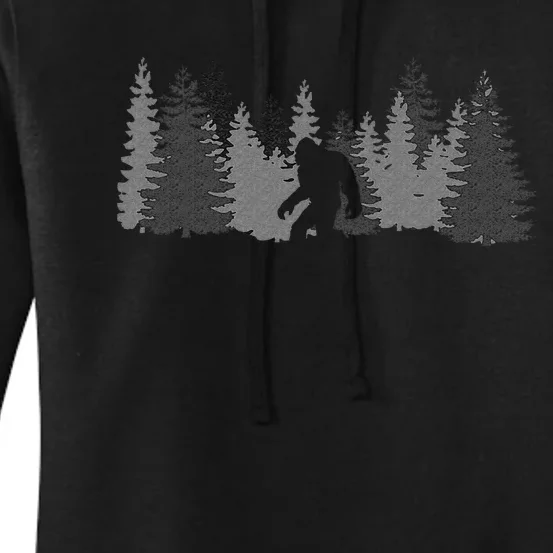 Bigfoot Sasquatch Lovers Bigfoot Believers Camping Women's Pullover Hoodie