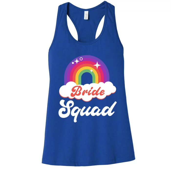 Bride Squad Lesbian Bachelorette Party Gift Women's Racerback Tank