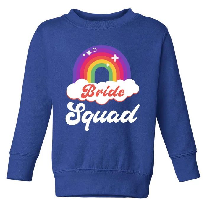 Bride Squad Lesbian Bachelorette Party Gift Toddler Sweatshirt