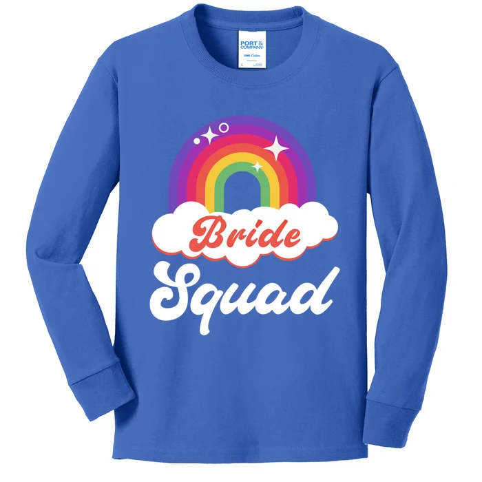 Bride Squad Lesbian Bachelorette Party Gift Kids Long Sleeve Shirt