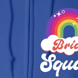 Bride Squad Lesbian Bachelorette Party Gift Full Zip Hoodie