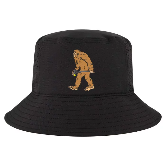 Bigfoot Sasquatch Lacrosse Funny Lax Player Goalie Cool Comfort Performance Bucket Hat