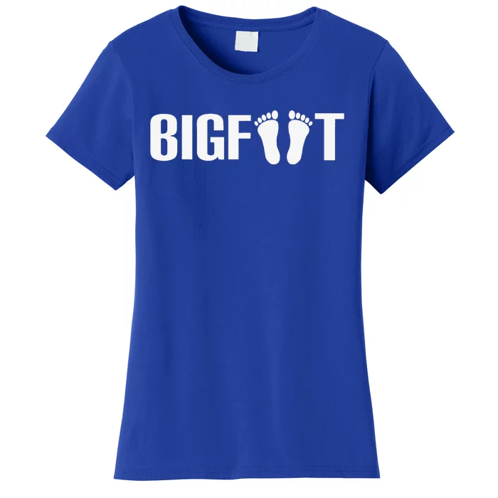 Bigfoot Sasquatch Lazy Halloween Costume Funny Women's T-Shirt