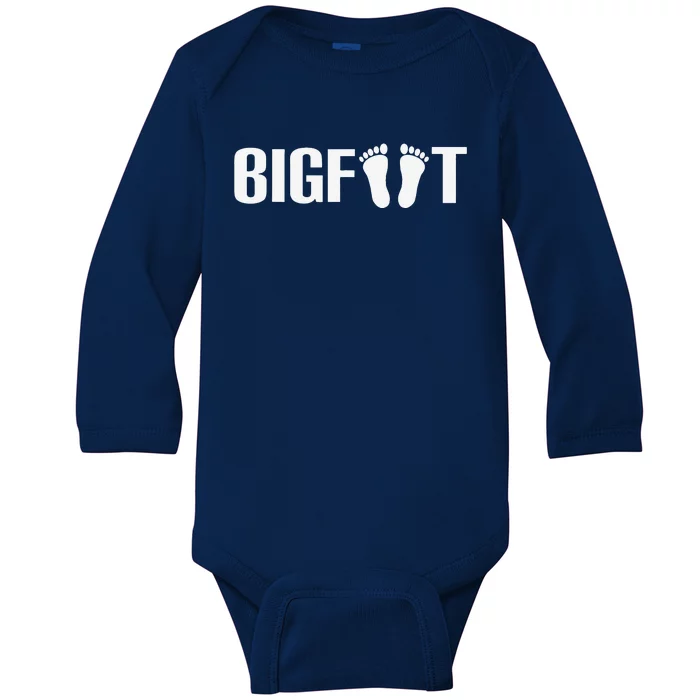 Bigfoot Sasquatch Lazy Halloween Costume Funny Baby Long Sleeve Bodysuit