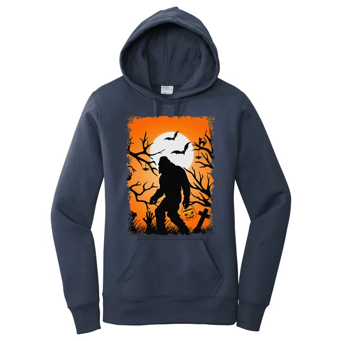 Bigfoot Sasquatch Lover Halloween Funny Sasquatch Women's Pullover Hoodie