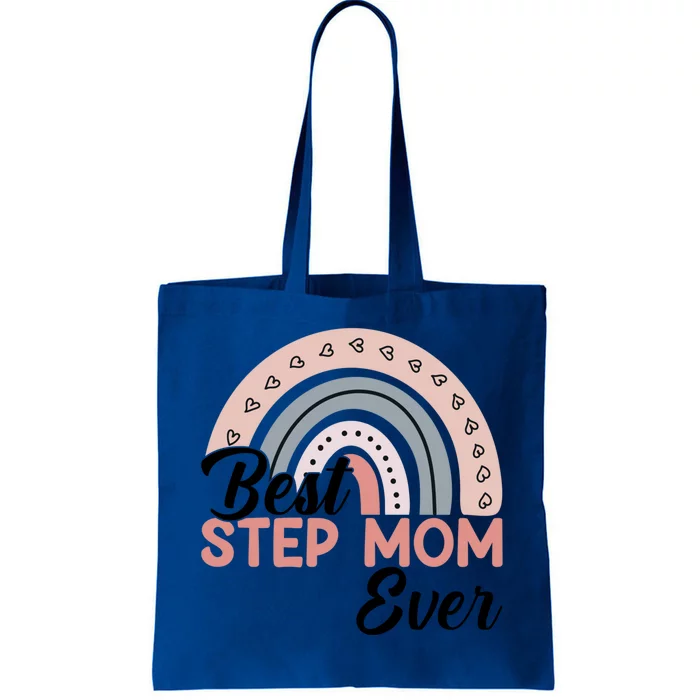 Best Step Mom Ever Rainbow MotherS Day Step Mom Rainbow Great Gift Tote Bag