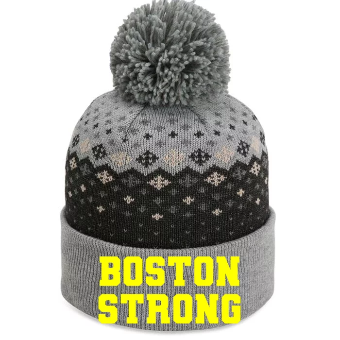 Boston Strong Marathon Running The Baniff Cuffed Pom Beanie