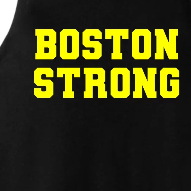 Boston Strong Marathon Running Ladies Tri-Blend Wicking Tank