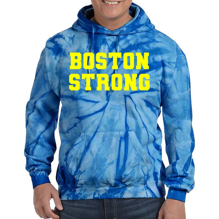 Boston Strong Marathon Running Tie Dye Hoodie