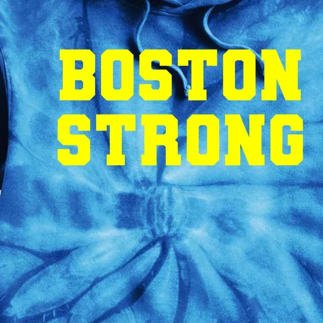 Boston Strong Marathon Running Tie Dye Hoodie