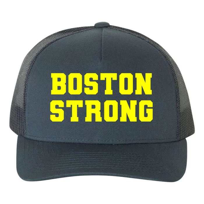 Boston Strong Marathon Running Yupoong Adult 5-Panel Trucker Hat