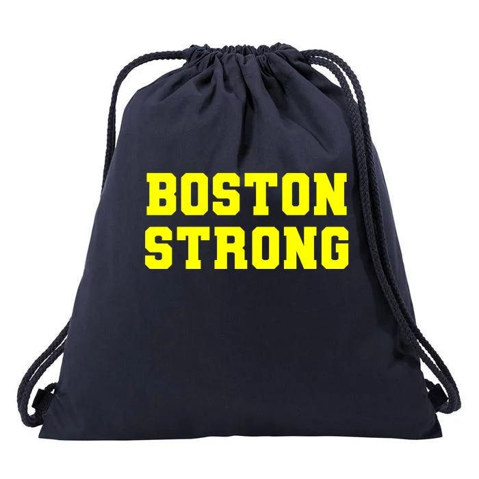 Boston Strong Marathon Running Drawstring Bag