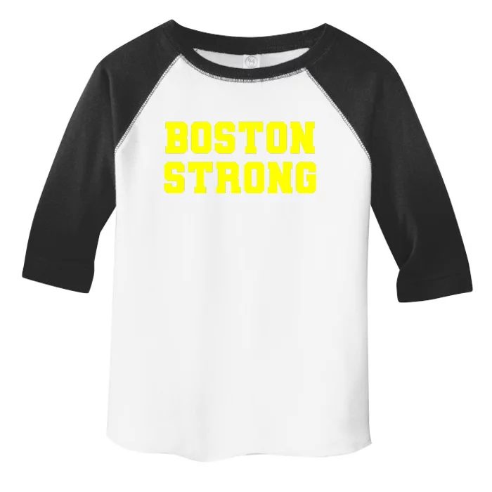 Boston Strong Marathon Running Toddler Fine Jersey T-Shirt