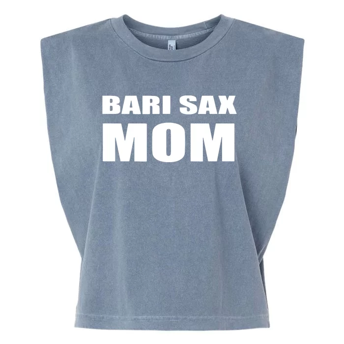 Bari Sax Mom Shirts Band Baritone Saxophone Mother Tee Garment-Dyed Women's Muscle Tee