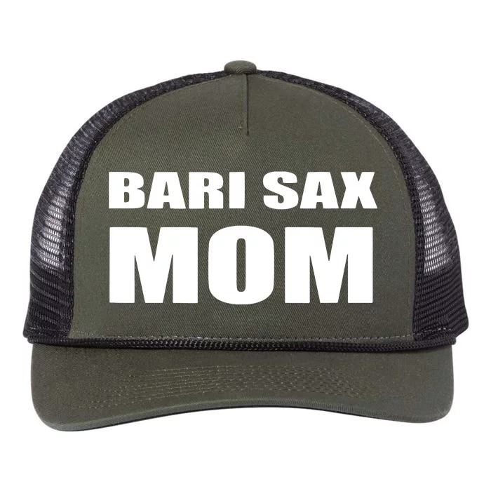 Bari Sax Mom Shirts Band Baritone Saxophone Mother Tee Retro Rope Trucker Hat Cap