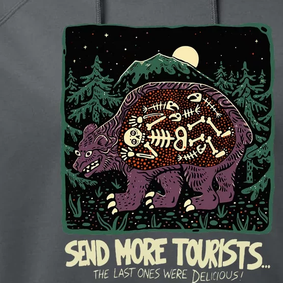 Bear Send More Tourists Performance Fleece Hoodie