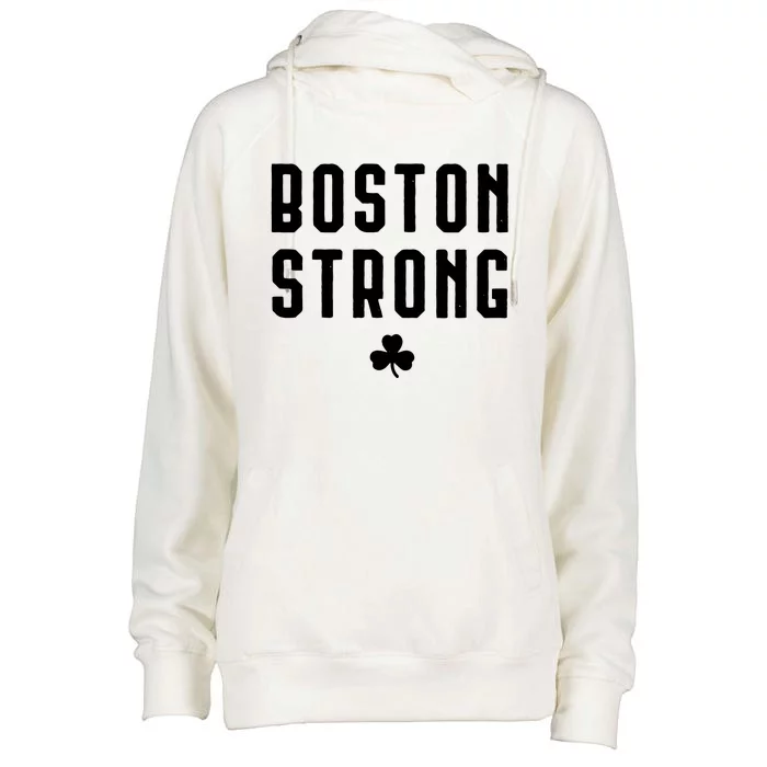 Boston Strong Marathon Memorial Womens Funnel Neck Pullover Hood