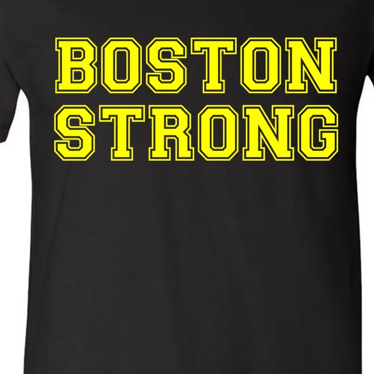 Boston Strong Marathon Running V-Neck T-Shirt