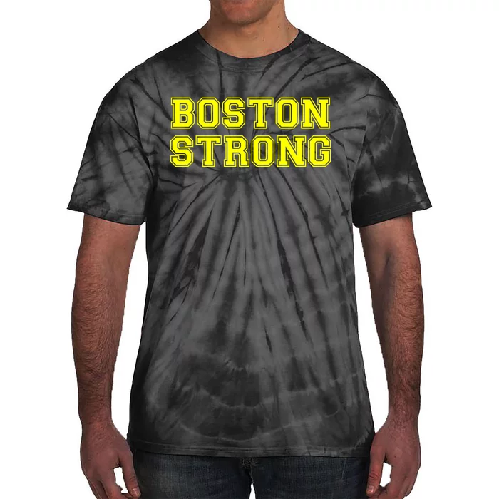 Boston Strong Marathon Running Tie-Dye T-Shirt