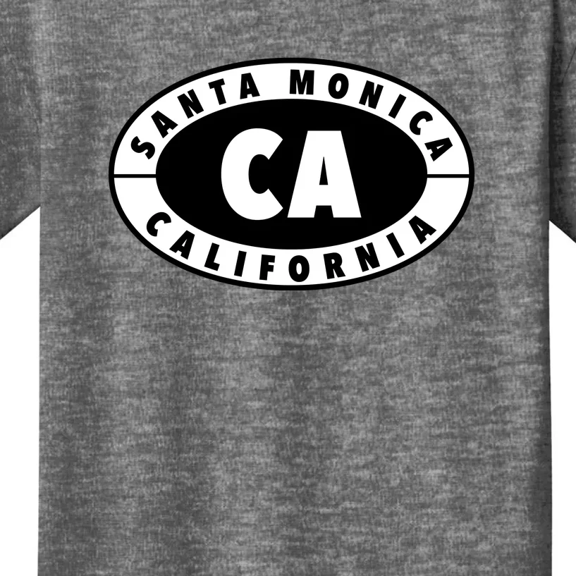 Badge Santa Monica California Kids T-Shirt