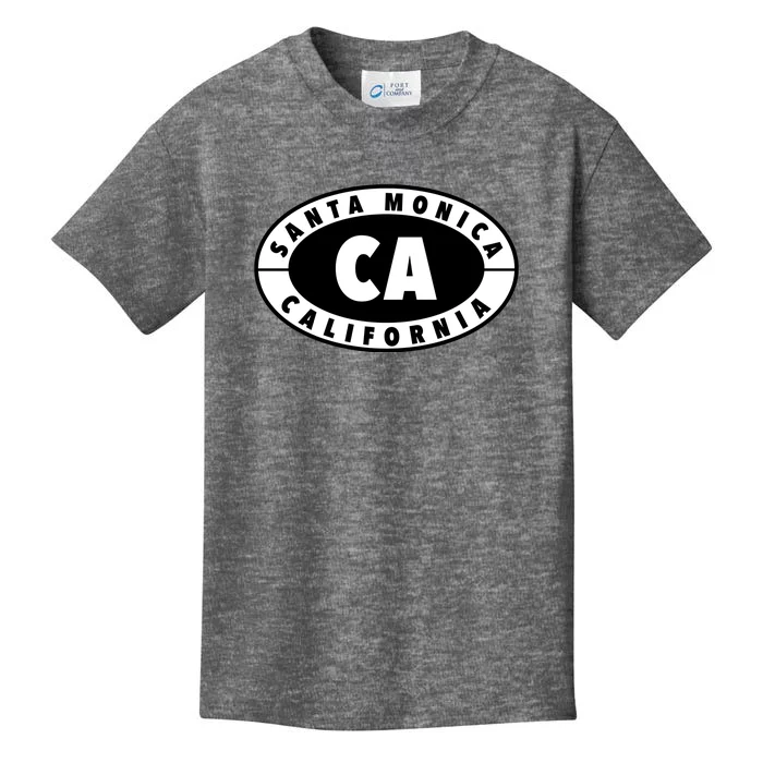 Badge Santa Monica California Kids T-Shirt