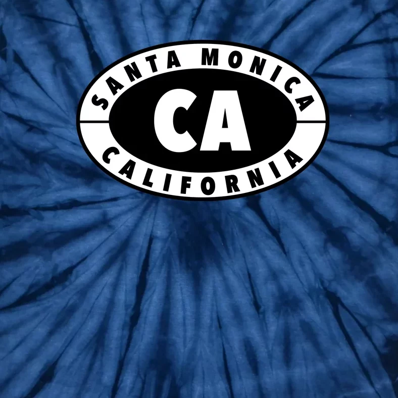 Badge Santa Monica California Tie-Dye T-Shirt