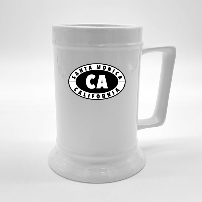 Badge Santa Monica California Front & Back Beer Stein