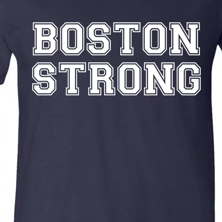 Boston Strong Marathon Running V-Neck T-Shirt