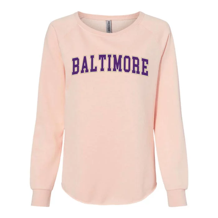 Baltimore School Mascot Womens California Wash Sweatshirt