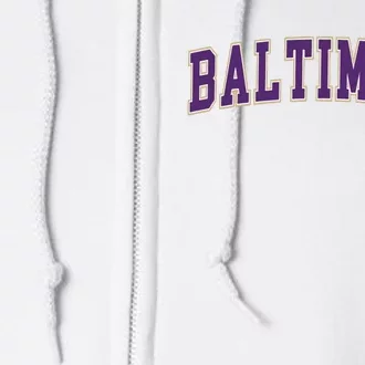 Baltimore School Mascot Full Zip Hoodie