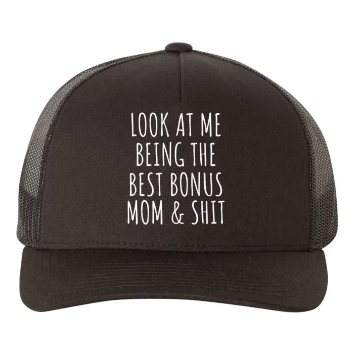 Bonus Step Mom Mothers Day Yupoong Adult 5-Panel Trucker Hat