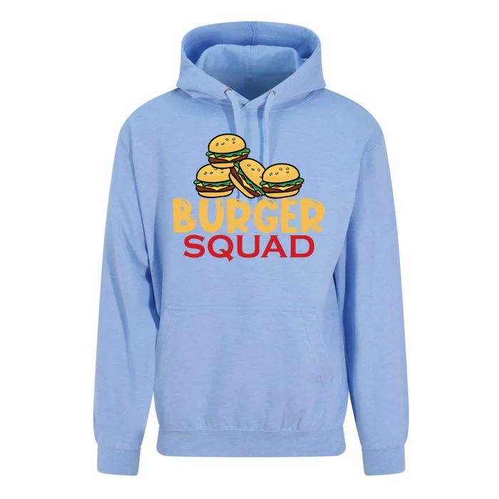 Burger Squad Matching Food Bbq Grilling Gift Cool Gift Unisex Surf Hoodie