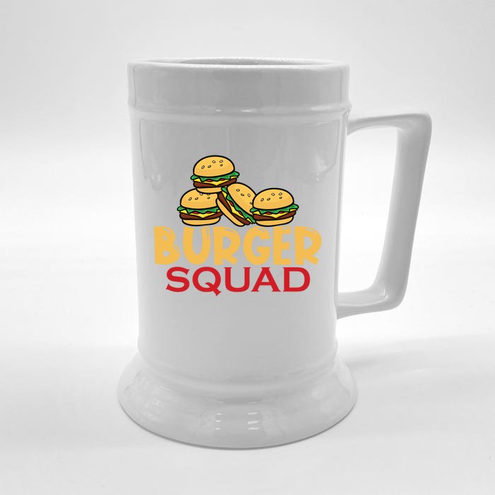 Burger Squad Matching Food Bbq Grilling Gift Cool Gift Front & Back Beer Stein