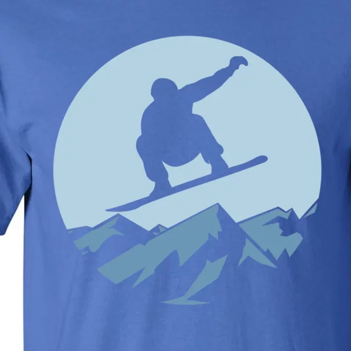 Board Snowboard Mountain Flying Board Snowboarder Fun Gift Tall T-Shirt