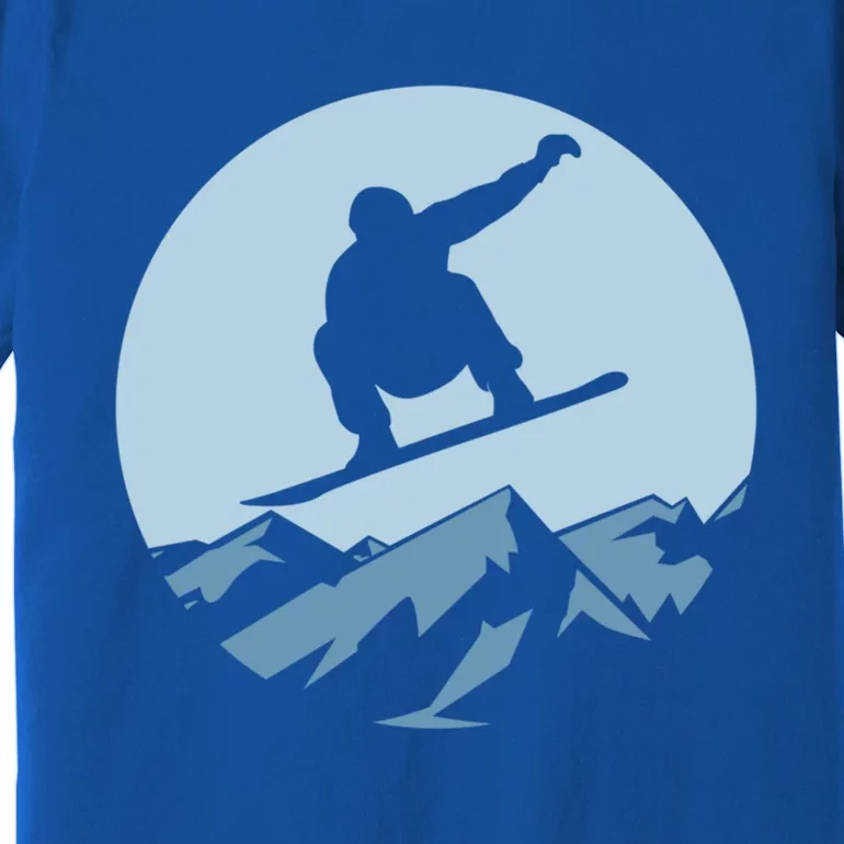 Board Snowboard Mountain Flying Board Snowboarder Fun Gift Premium T-Shirt