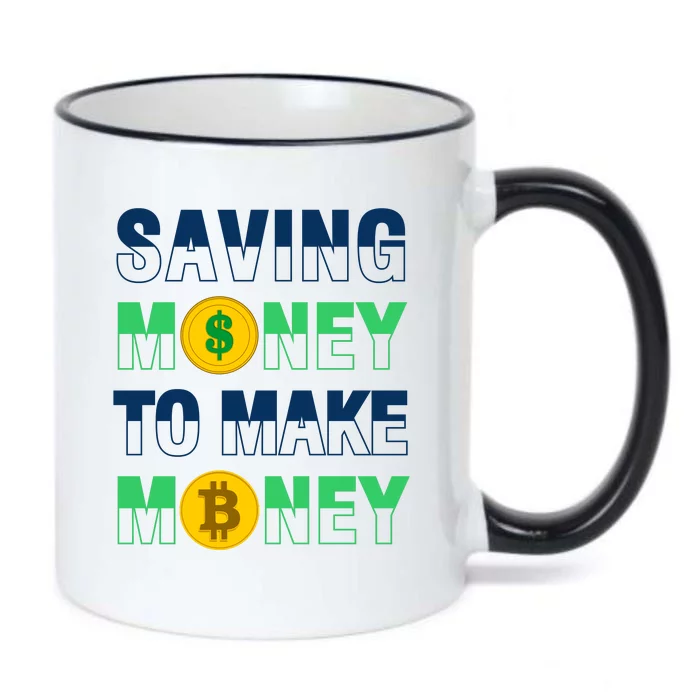 Bitcoin Saving Money To Make Money Black Color Changing Mug