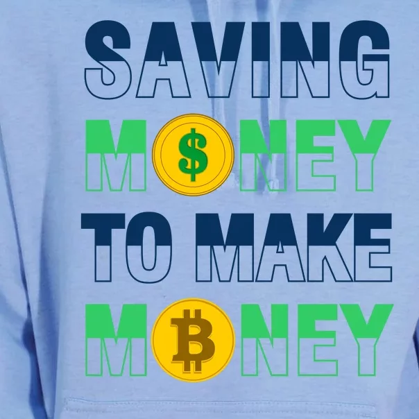 Bitcoin Saving Money To Make Money Unisex Surf Hoodie