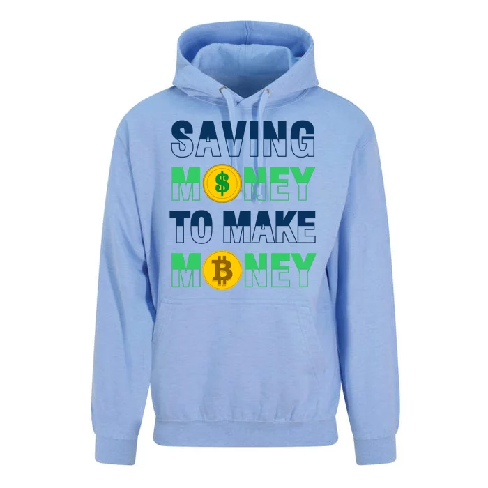 Bitcoin Saving Money To Make Money Unisex Surf Hoodie