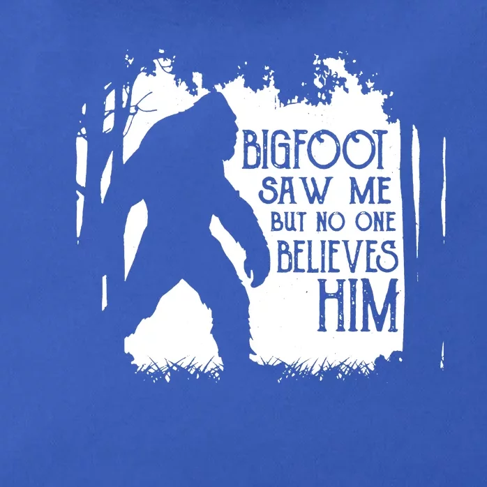 Bigfoot Saw Me But No One Believes Him Zip Tote Bag