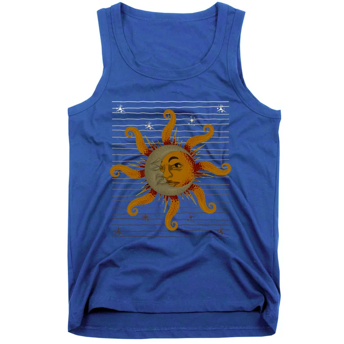 Boho Sun Moon Astronomy Universe Celestial Body Astrology Cute Gift Tank Top