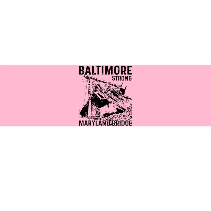 Baltimore Strong Maryland Bridge Vintage Bumper Sticker