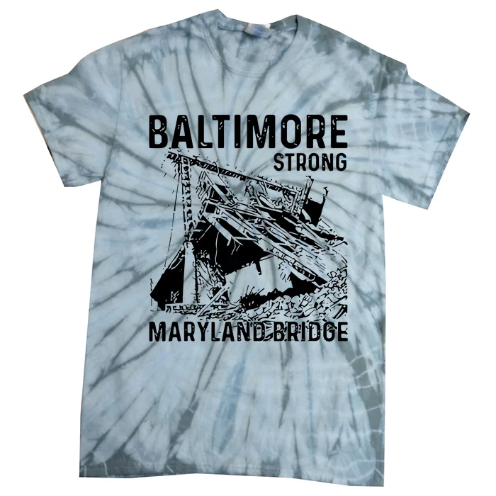 Baltimore Strong Maryland Bridge Vintage Tie-Dye T-Shirt