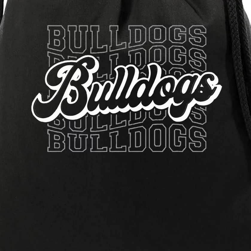 Bulldogs Sports Mascot For Bulldogs Football Baseball Drawstring Bag